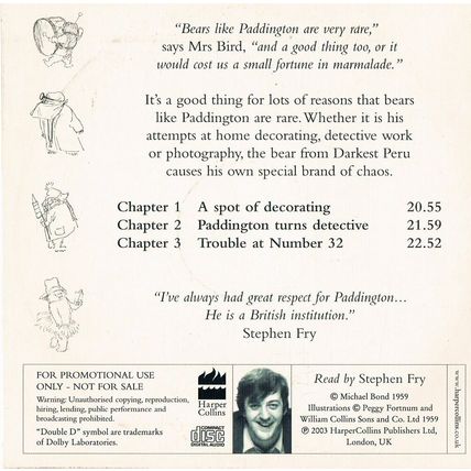 Paddington Audiobook CD Book More About Paddington Promo The Sunday Telegraph