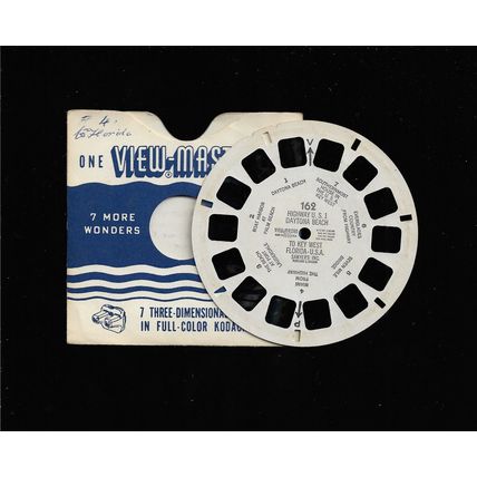 View-Master Reel 162 - Highway US 1, Daytona Beach to Key West, Florida, USA