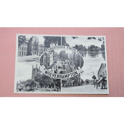 M&L real photographic postcard - Wolverhampton scenes - Staffordshire