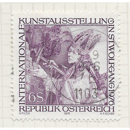 AUSTRIA 1976 SAINT ST WOLFGANG BUILDING ROCKFACE USED SON DATED COPY