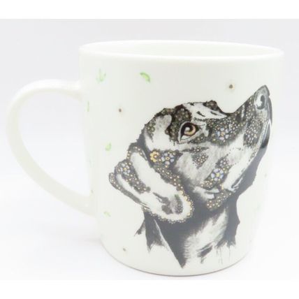 Black Labrador Dog Mug Fine China 9.5 CM Gift Drink Beverage Ceramic Home Decor
