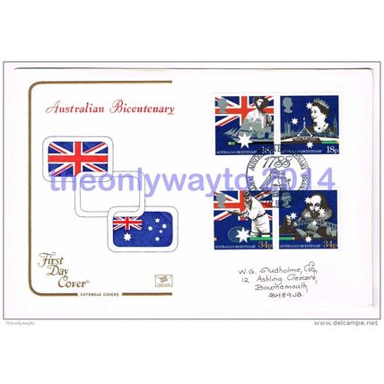 1988, AUSTRALIAN BICENTENARY 1788, UK, FDC