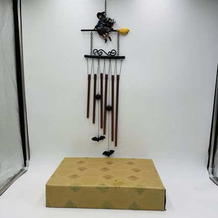 Jim Shore Heartwood Creek Witch Wind Chime Halloween Figurine Rare 2006
