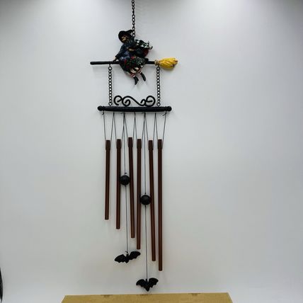 Jim Shore Heartwood Creek Witch Wind Chime Halloween Figurine Rare 2006