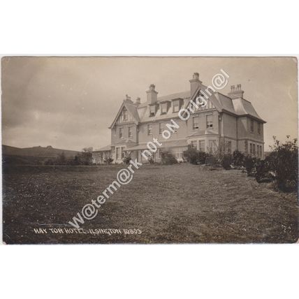 RP Haytor Hotel Ilsington nr Newton Abbot Devon Advertising 1922