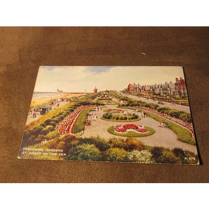 1950's Postcard - Promenade Gardens, St Annes-On-The-Sea Lancashire Artist A578