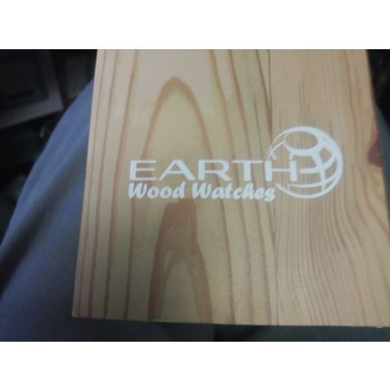 Earth Wood Watch With Leather Band