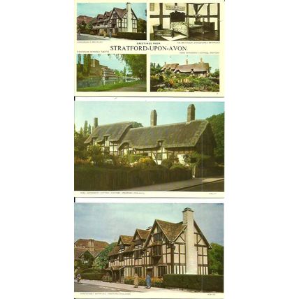 Warwickshire STRATFORD UPON AVON Six 1970's Postcards (Jarrold)