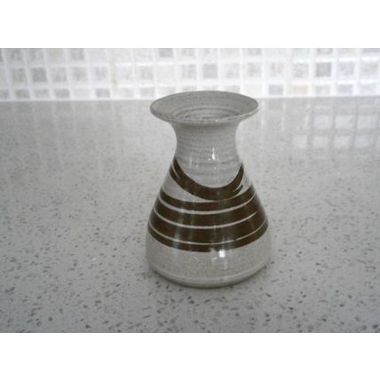 Pog Bedford Studio Pottery Small Grey & Brown Bud Vase