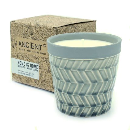 Home is Home Candle Pot - Vintage Garden