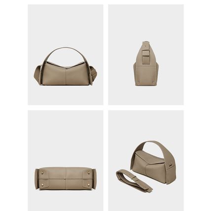 Women Genuine Leather Handbag Grey