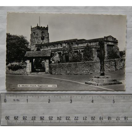 vintage postcard St. Alkeda's Church, Giggleswick