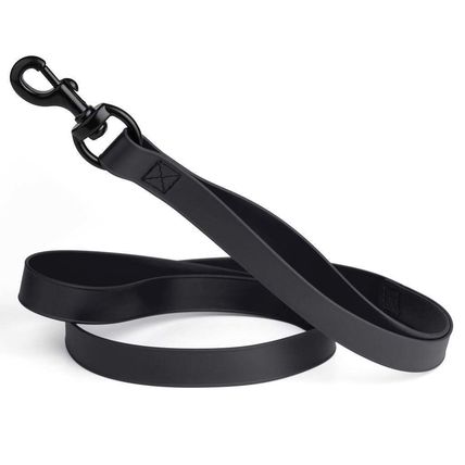Dog Pet Waterproof Multi-Handle Leash Black W 3/4" - L 4'