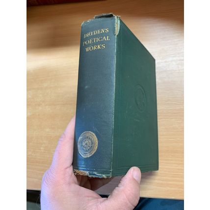1870 "THE POETICAL WORKS OF JOHN DRYDEN" POETRY POEMS HARDBACK BOOK (P5)
