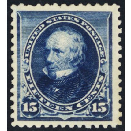 227, Unused VF 15¢ (Regummed) - Fresh! ($180 as mint) - Stuart Katz