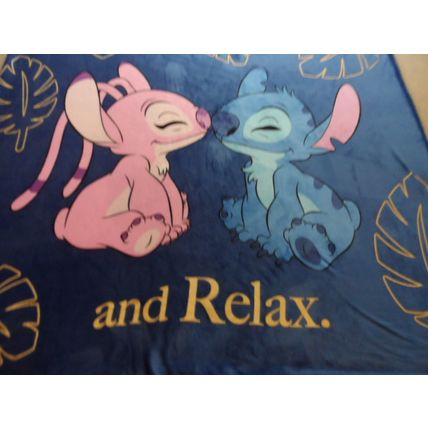 Disney Primark Stitch & Angel Double Fleece Duvet Cover No Pillowcases