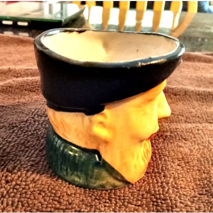 Miniture Old Man Mug 2 5/8" Tall By 3" Wide Made In Occupied Japan