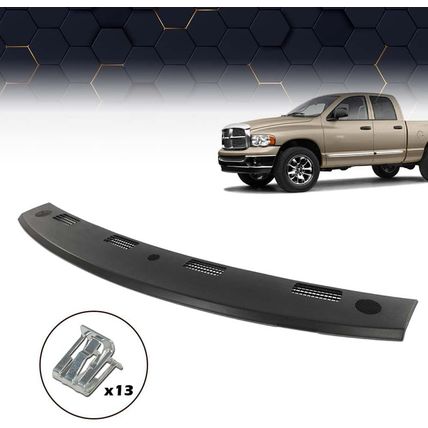PIT66 Truck Upper Black Plastic Dashboard Panel Compatible with Dodge RAM 1500 2
