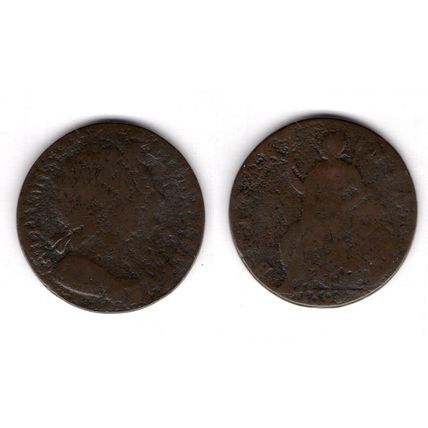 Great Britain. William & Mary. Halfpenny 1694. dy12594
