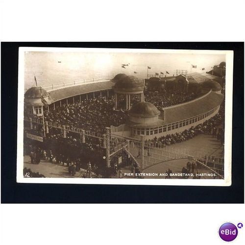 Sussex HASTINGS Pier Extension & Bandstand Postcard (12)