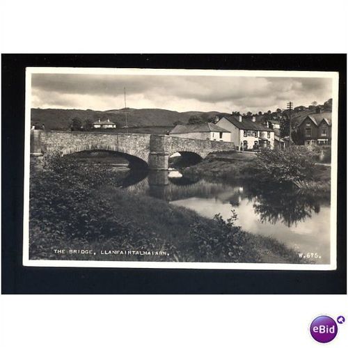 Wales LLANFAIRTALHAIARN Bridge Postcard by Valentine (W.675)