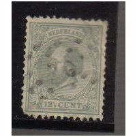 NETHERLANDS 1872 12 1/2C GREY F/U SG83