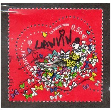 FRA 2010 56c ' ST VALENTINES DAY' FINE USED (EBID11-055)