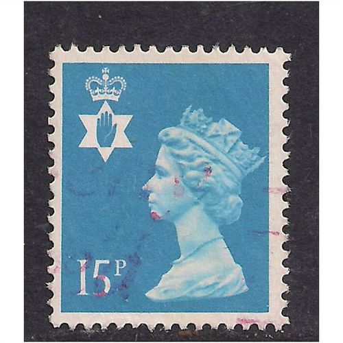 Northern Ireland GB 1989 15p Bright Blue SG N1 40.(k65 )