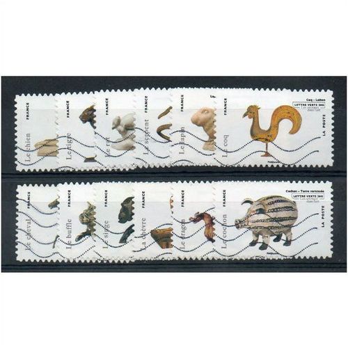 FRA 2013 (SET) 'ANIMALS IN ART'(12v) FINE USED (EBID2176)