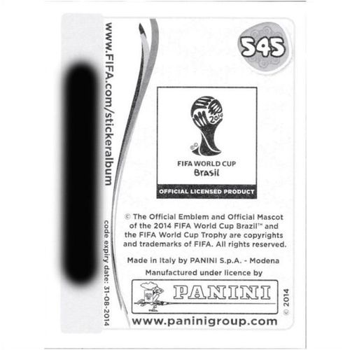 2014 Panini World Cup Soccer Stickers - #545 - USA Logo