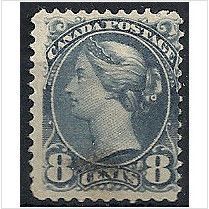 Canada 1893 SG118 8c Bluish Slate Fine Used .. .