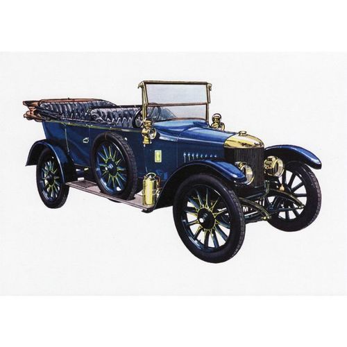 Automotive Art Postcard 1913 Newton & Bennett 12hp Five Seat Tourer M7371