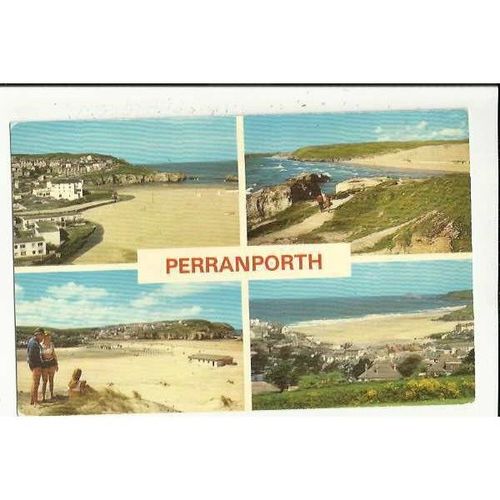 Cornwall PERRANPORTH Multi-View Postcard by Jarrold (KPER 115)