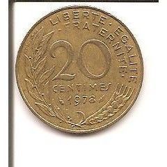 FRANKRIJK 20 CENTIMES 1995