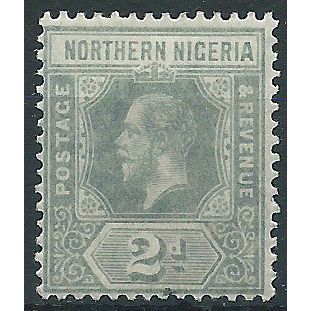 Northern Nigeria 1912 SG42 2d Grey Mounted Mint....