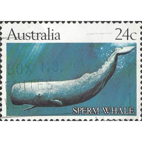 AUSTRALIA, MAMMAL, Sperm Whale, blue 1982, 24c