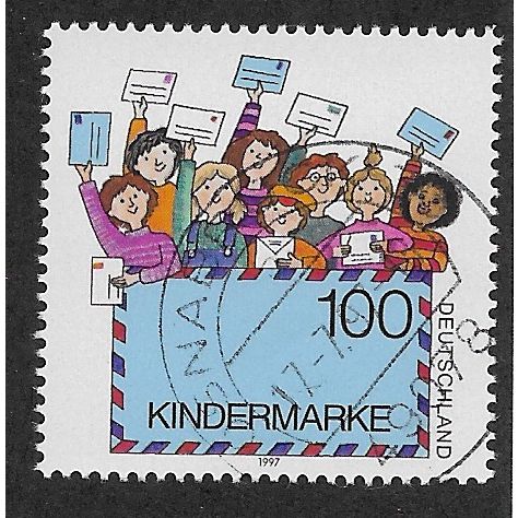 GER 1997 100pf 'FOR THE CHILDREN' (EX M/S) FINE USED (EBID62-994)