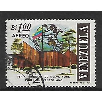 VENEZUELA 1965 AIR NEW YORK WORLDS FAIR 1b VENEZUELAN PAVILION SG1910 FINE USED3