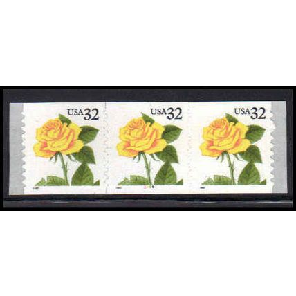 3054 32c Yellow Rose Very Fine MNH PNC 5666/3 PA3692