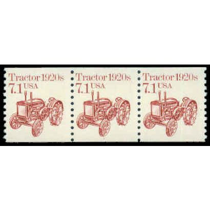 2127 7.1c Tractor Fine MNH Dry Gum PNC 1/3 R0557