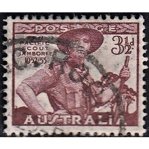 AUSTRALIA, 1952 3.5d Scout Jamboree, SG 254 (Scott #249), used