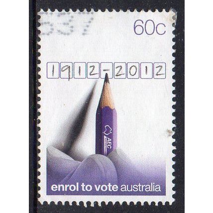 Australia 2012 Enrol to Vote 60c Used