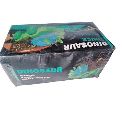 Kids Dinosaur Truck Toy Pull Back Storage Transport Carrier pls see description