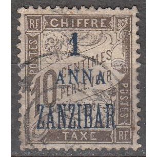 Zanzibar 1897 Michel Taxe 2 O Cote (2008) 13.00 € Chiffre sur bande Cachet rond