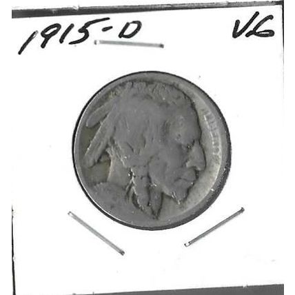 1915-D US Buffalo Nickel VG
