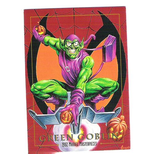 1992 Marvel Masterpieces Trading card #36 Green Goblin – Jusko art - Spiderman
