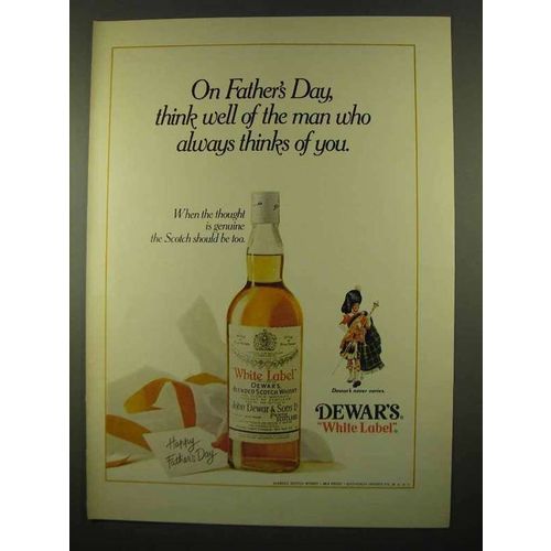 1975 Dewar's White Label Scotch Ad - Father's Day