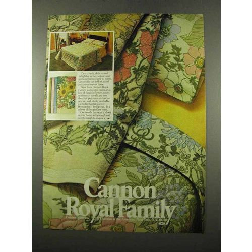 1975 Cannon Royal Family Cotswolds Linens Ad