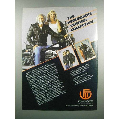 1983 Hein Gericke Ad - Highway Jacket, Long life Jacket