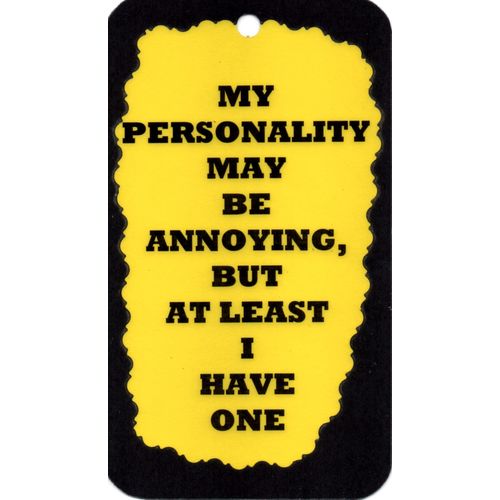 3173 My Personality May Be Annoying I Have One Humorous Saying Sign Magnet Gift